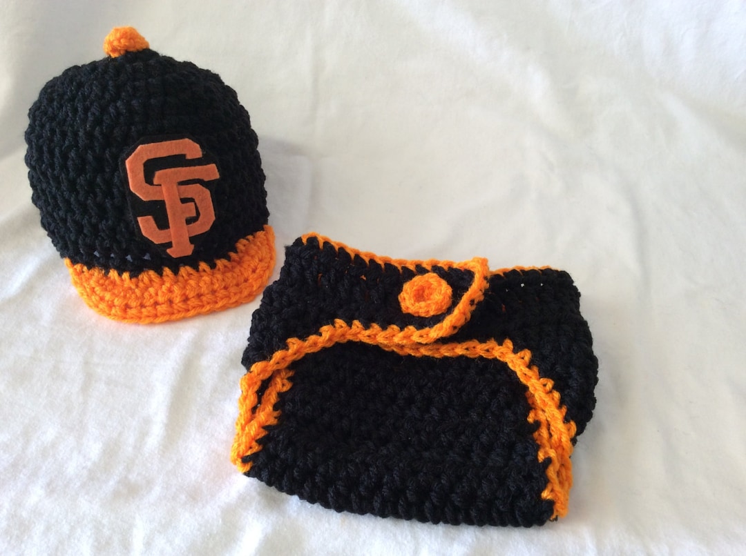 San Francisco Giants. Baby Crochet Baseball Cap, and Diaper Cover. FREE