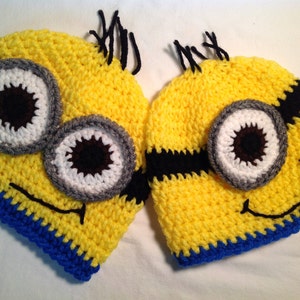 Despicable Me Crochet  Hat: Minion