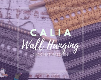 Calia Wall Hanging - Crochet Pattern, Easy, wall art, boho, home decor