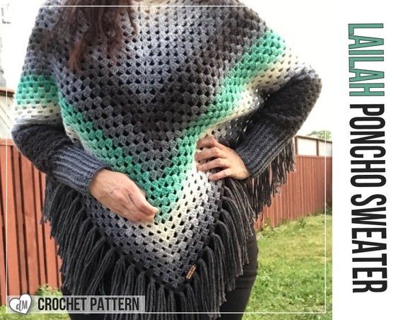 poncho sweater