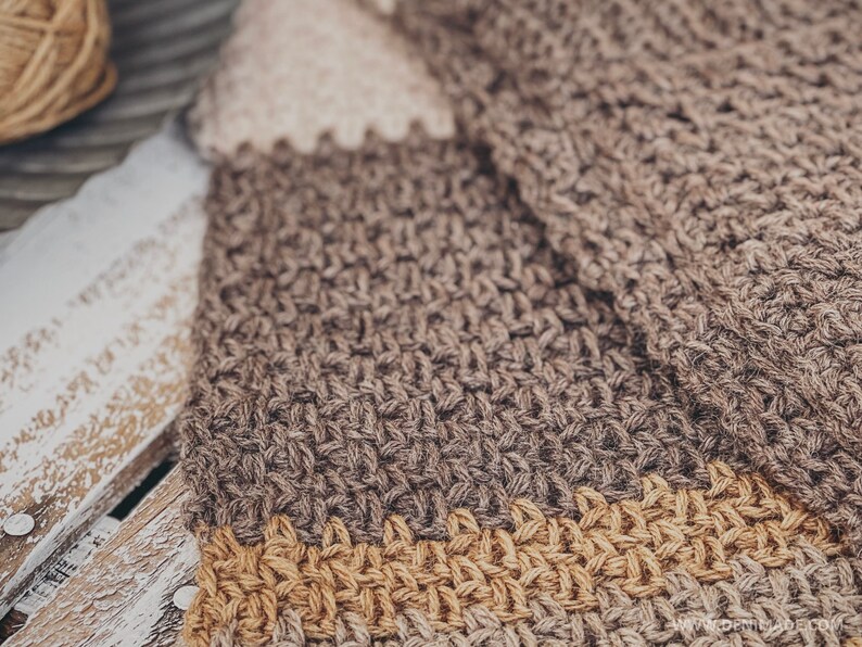 Crochet Pattern / Long Pocket Twisted Fringe Scarf / Parker Scarf Pattern PDF image 8