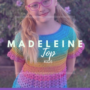 Madeleine Top / Dress (Kidz) - Crochet Pattern, Easy/Intermediate