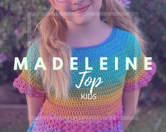 Madeleine Top / Dress (Kidz) - Crochet Pattern, Easy/Intermediate