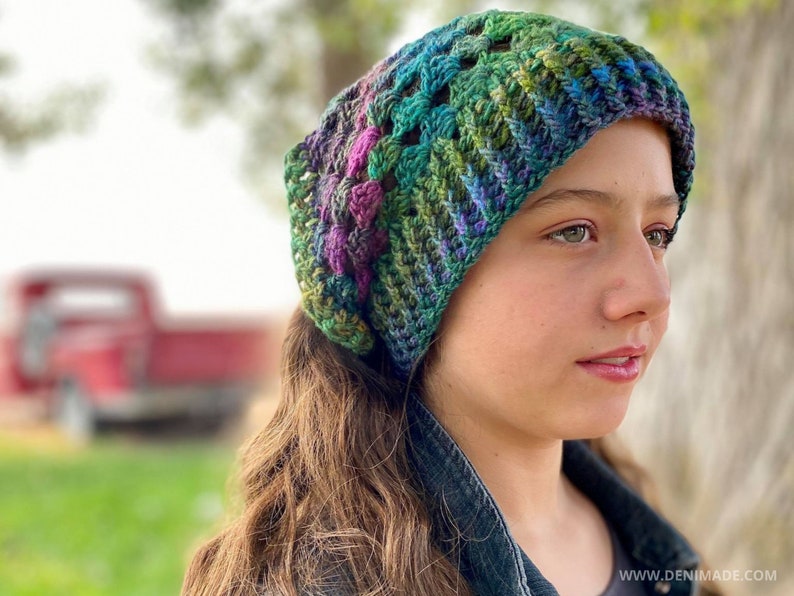 Crochet Pattern / Textured Ear Warmer Headband 2 in 1 / Esme Kerchief Ear Warmer and Cowl Pattern PDF image 5