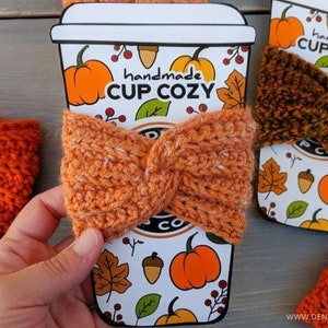Crochet Pattern / Easy Twisted Cup Cozy Drink Sleeve coffee sleeve / Kenzie Cup Cozy Pattern PDF image 7