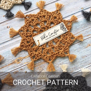 Crochet Coaster Pattern: Cadence Coaster (PDF) image 1
