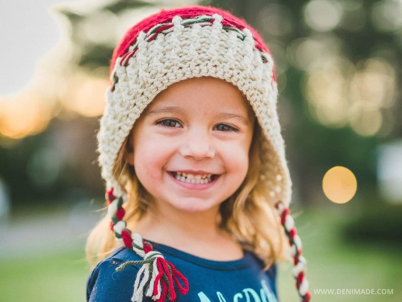 Crochet Pattern / Textured Ribbed Holiday Hat Santa Elf Pompom Child Adult Unisex / Noelle Holiday Hat Pattern PDF image 2