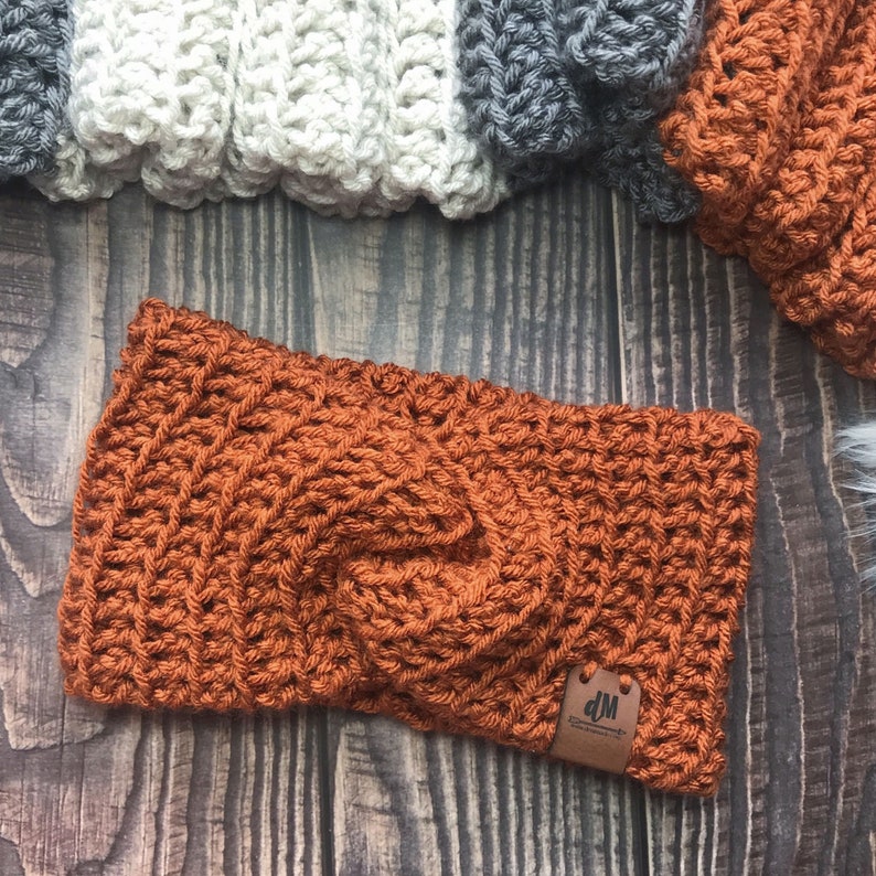 Astrid Ear Warmer Crochet Pattern Easy Headband Ear | Etsy