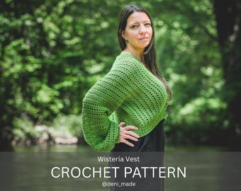 Crochet Pattern / Granny Square Cardigan / Wisteria Cardigan PDF