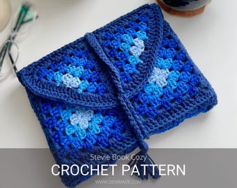 Crochet Book Sleeve Pattern: Stevie Book Cozy (PDF)