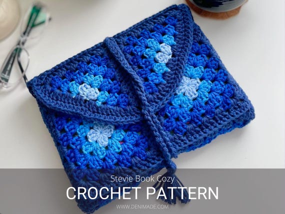 Crochet Book Sleeve Pattern: Stevie Book Cozy (PDF)