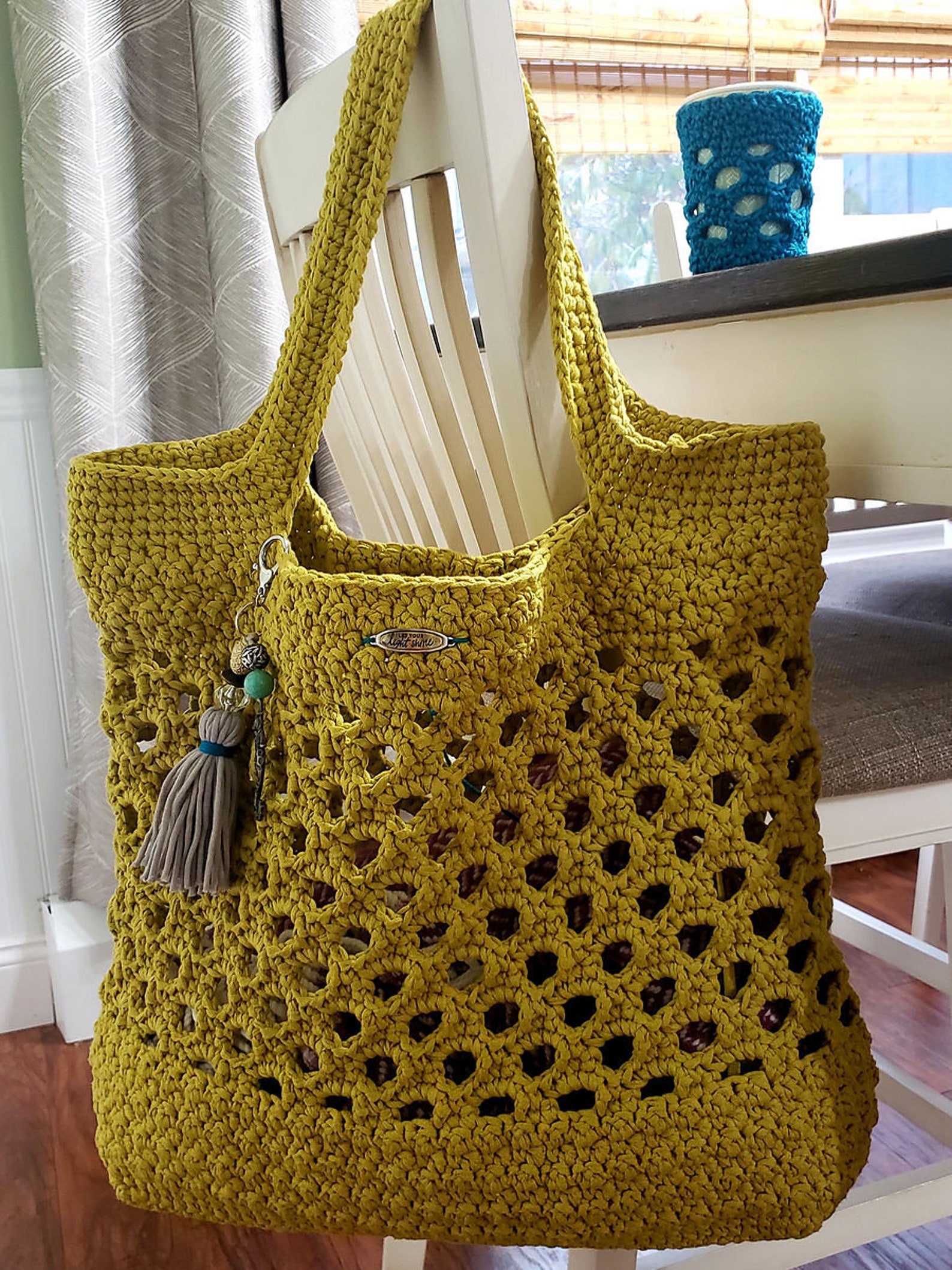 Hayleigh Market Tote Crochet Pattern Market bag reusable Etsy