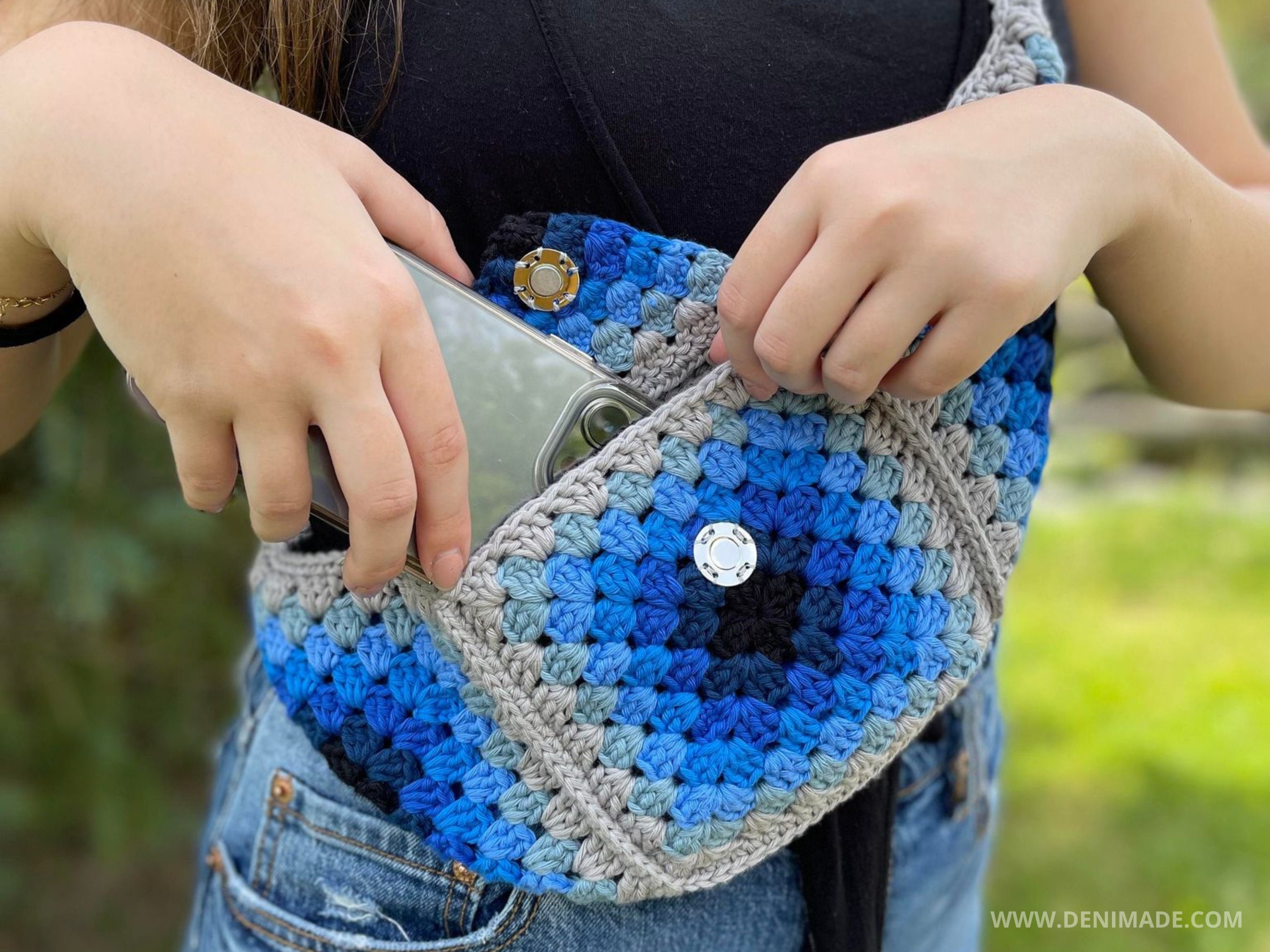 Crochet Pattern / Bum Bag Fanny Pack Crossbody Bag Granny Etsy