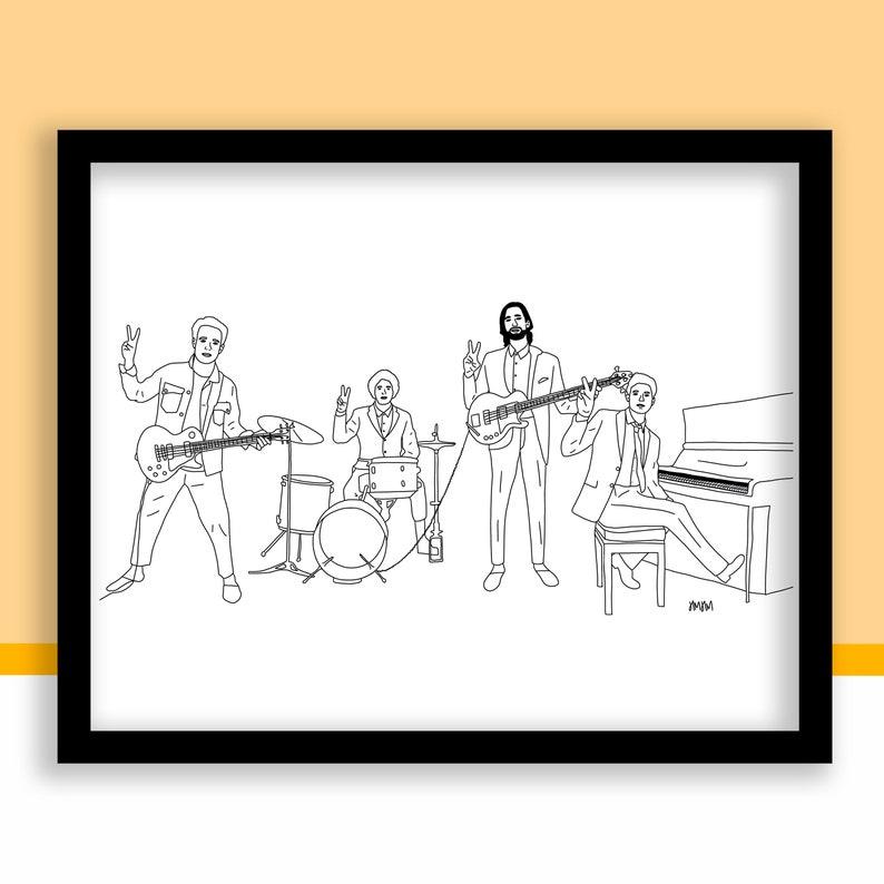 Dawes 8x10 Band Art Print / Music Wall Decor Physical Print image 1