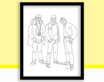 Beastie Boys | MCA, Mike D, Ad-Rock - 8x10 Band Art Print / Music Wall Decor - Physical Print