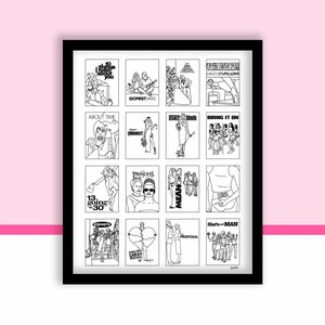 Favorite Romantic Comedies 8x10 Movie Art Print / Pop Culture Wall Decor Physical Print image 2