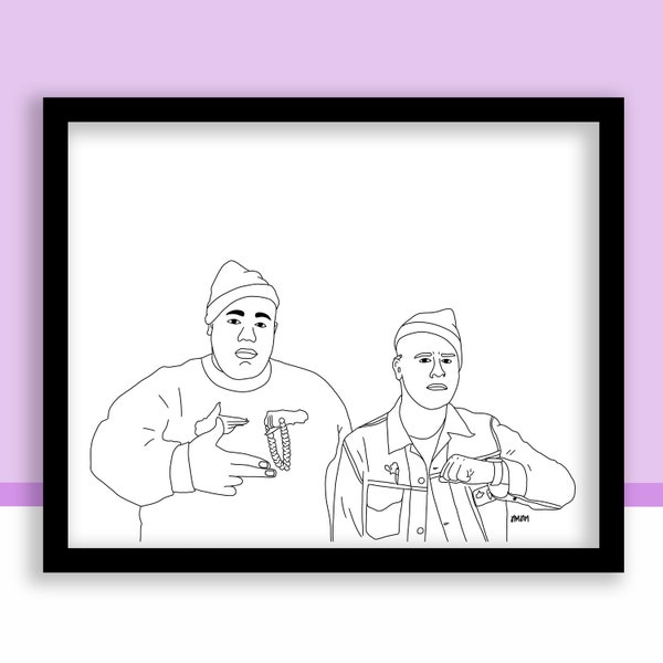 Run The Jewels | Killer Mike, El-P - 8x10 Band Art Print / Rap Music Wall Decor - Physical Print