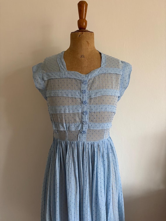 vintage organza dress Retro Vintage Style Lace Organza Tea Length Wedding Prom Formal Dress DV2066 Size 4 / Green