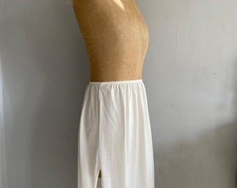 Vintage St Michael Weiß Halb Slip Petticoat Rock