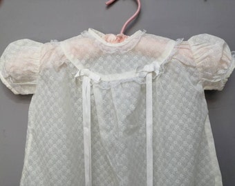 1960's White Christening / Baptisim Gown