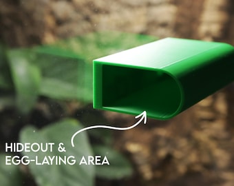 Magnetische daggekko en rouwgekko eilegbuis verbergen | 3D-geprint