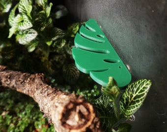 Large Magnetic Mourning Gecko, Frog, Hermit Crab Leaf Ledges | 3D Printed