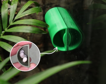 Magnetic Mourning or Day Gecko Egg Laying Tube Hide | 3D Printed