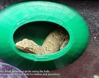Magnetic Mourning Gecko Hide For Babies & Juveniles | 3D Printed Various Colours Available