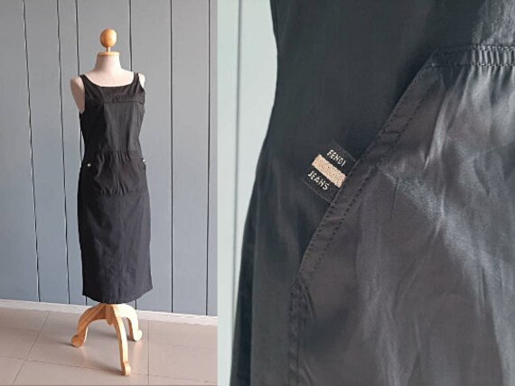 M Vintage FENDI Black Dress FENDI Jeans 