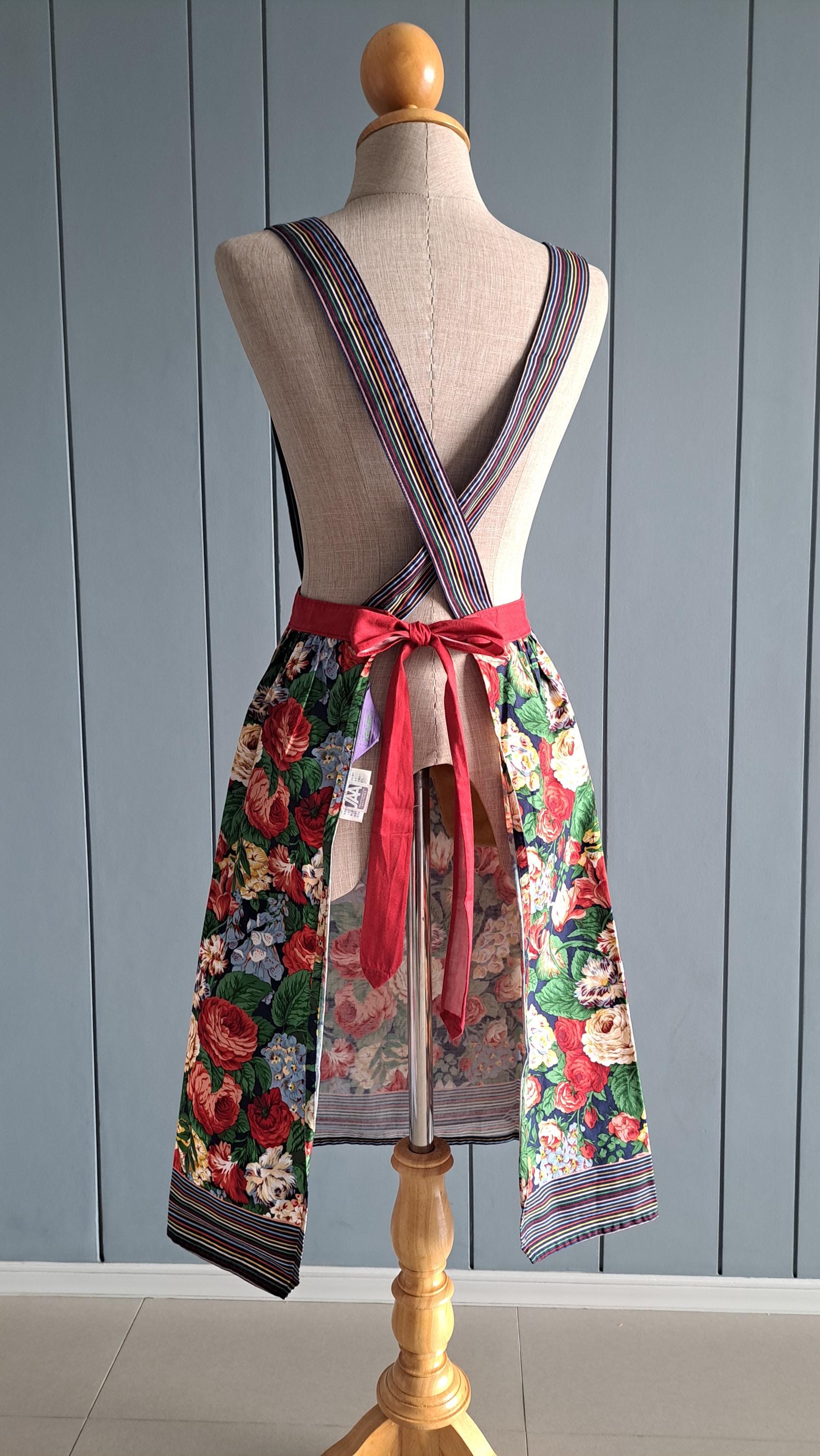 1910s Sweet Petite Floral Cotton Apron 【公式通販】