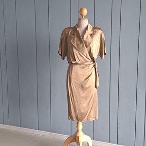 Small - DKNY Gold Silk Dress - Simply Luxurious Silk Dress - Minimalist Gold  Formal Dress - 26 Inch Waist - Etsy