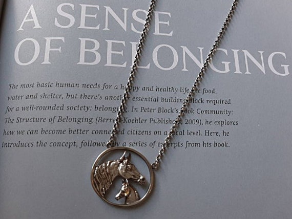 Horse Silver Sterling Necklace Horse 