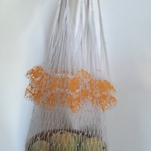 Nylon Fischnetz Versandtasche Handgewebte Sommer Strand Urlaubstasche - Langlebig