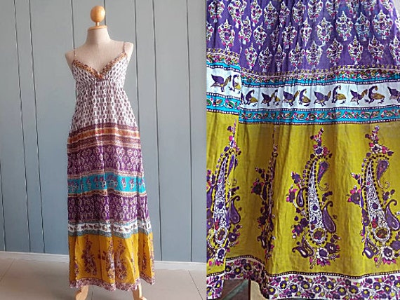 Block Print Spaghetti Strap Dress Block Print Spaghetti Strap Dress