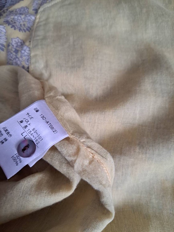 L - 90s Indian Cotton Gauze Tunic Dress - Paisley… - image 10
