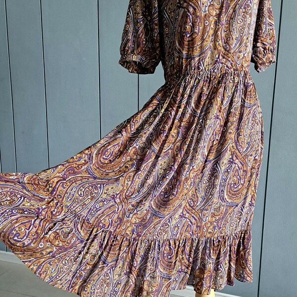 1970s Paisley Dress main image 1