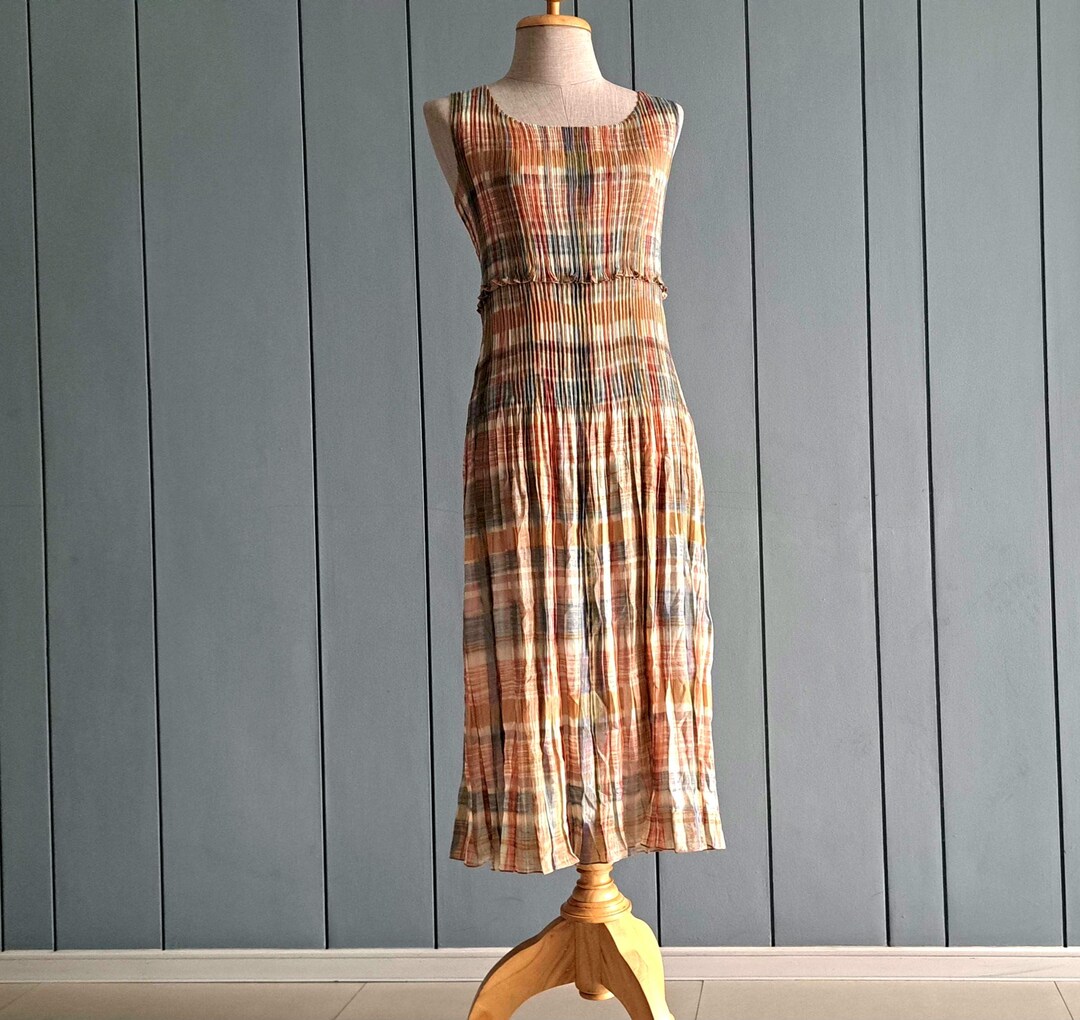 ワンピース ameri vintage SPUN ORGANDY PLEATS DRESS Ameri（アメリ）の「SPUN ORGANDY PLEATS DRESS（ワンピース