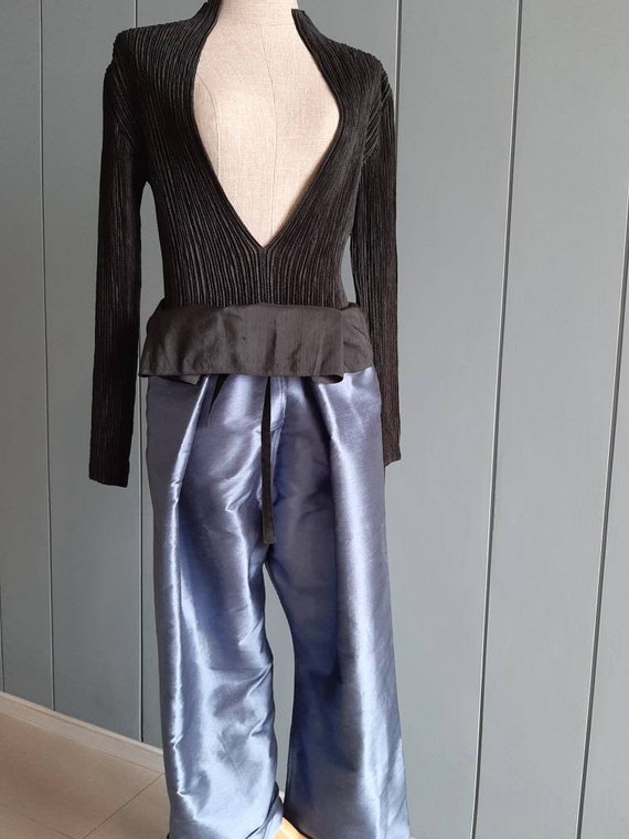 Thai silk wrap clearance pants