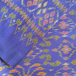 Fine Thai Silk 2 Yards - Authentic Thai Ikat Silk - Purple Tone Multicolor Silk Fabric - Unique Gift - Silk Fabric for Wedding