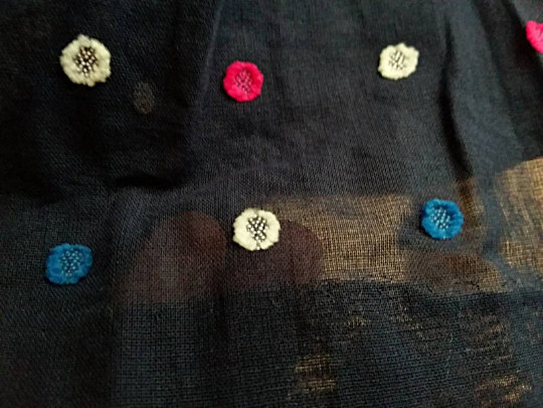 70s Polka Dot Skirt Cotton Midi Skirt 26 Waist Small Vintage Skirt