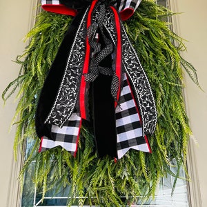 Fern Wreath, Front Door Wreath, Greenery Wreath, Everyday Wreath, Fall Wreath, Door Hanger, All Year  Wreath, House Warming Gift, Bow Wreath