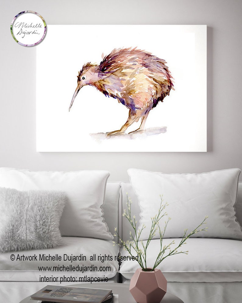 Kiwi Art Kiwi bird watercolor painting Giclee print New | Etsy