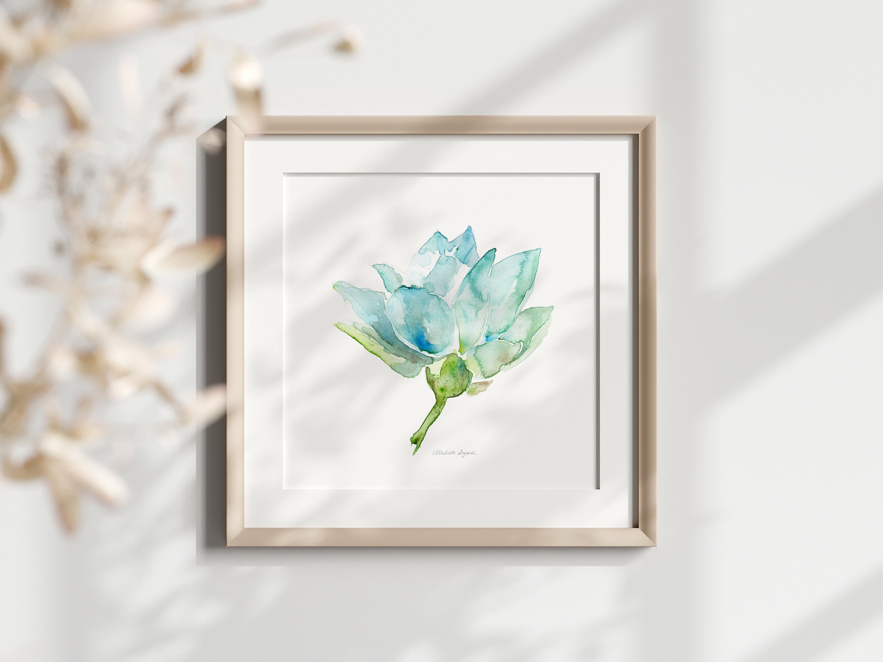 Kirschblüten Wand Kunst Druck - Rosa Blumen Leinwand Für
