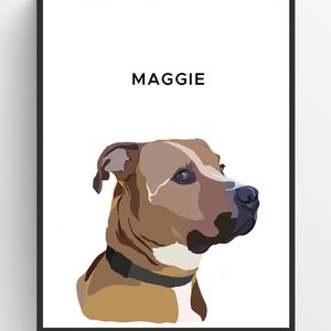 Pet Portrait Illustration, individuelles Design