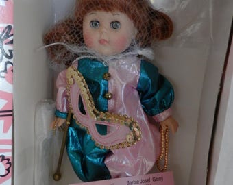 Vogue Ginny 8" Mardi Gras Calendar Collection March New in Box 2000 EUC  Red Hair Doll Stand Free Ship w/in Continental U.S.