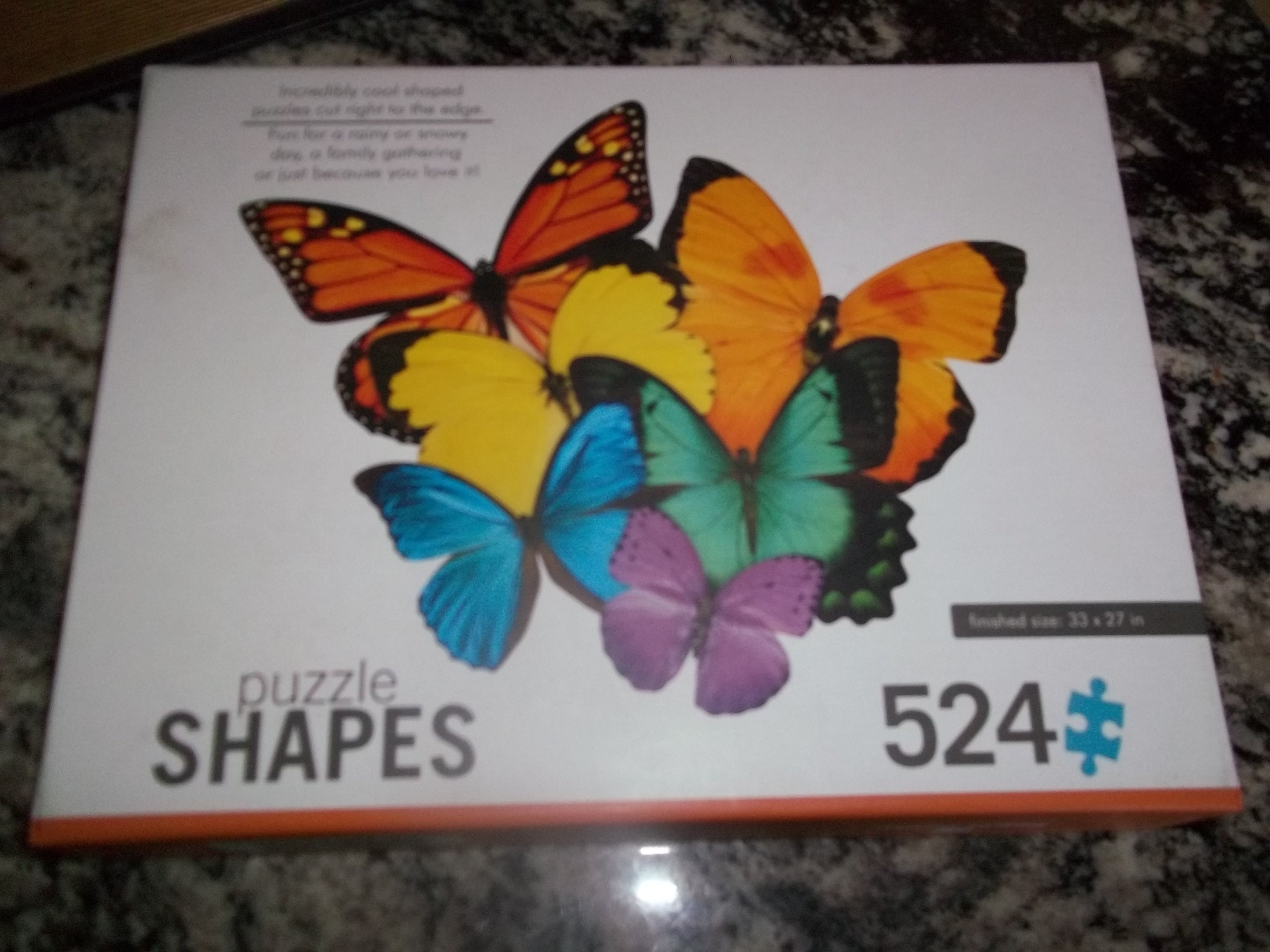 Butterfly Puzzle 524 Pieces Beautiful Quality Colorful Unique