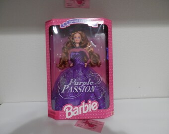 Purple Passion Barbie 1995 by Mattel #13555 New in Box Red