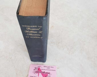 Memoirs of General William T. Sherman by Himself Two Volumes in One Civil War Centennial Series Nice Condition 1957 Free Ship in Cont US