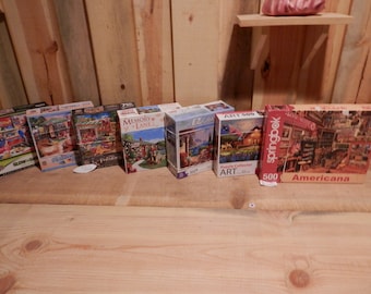 Two Puzzles Free Ship Cont U.S.  PICK From Diner Ocean Americana Camping Farmers Market Lobster Tuscany 750 500 300 piece Master Pieces