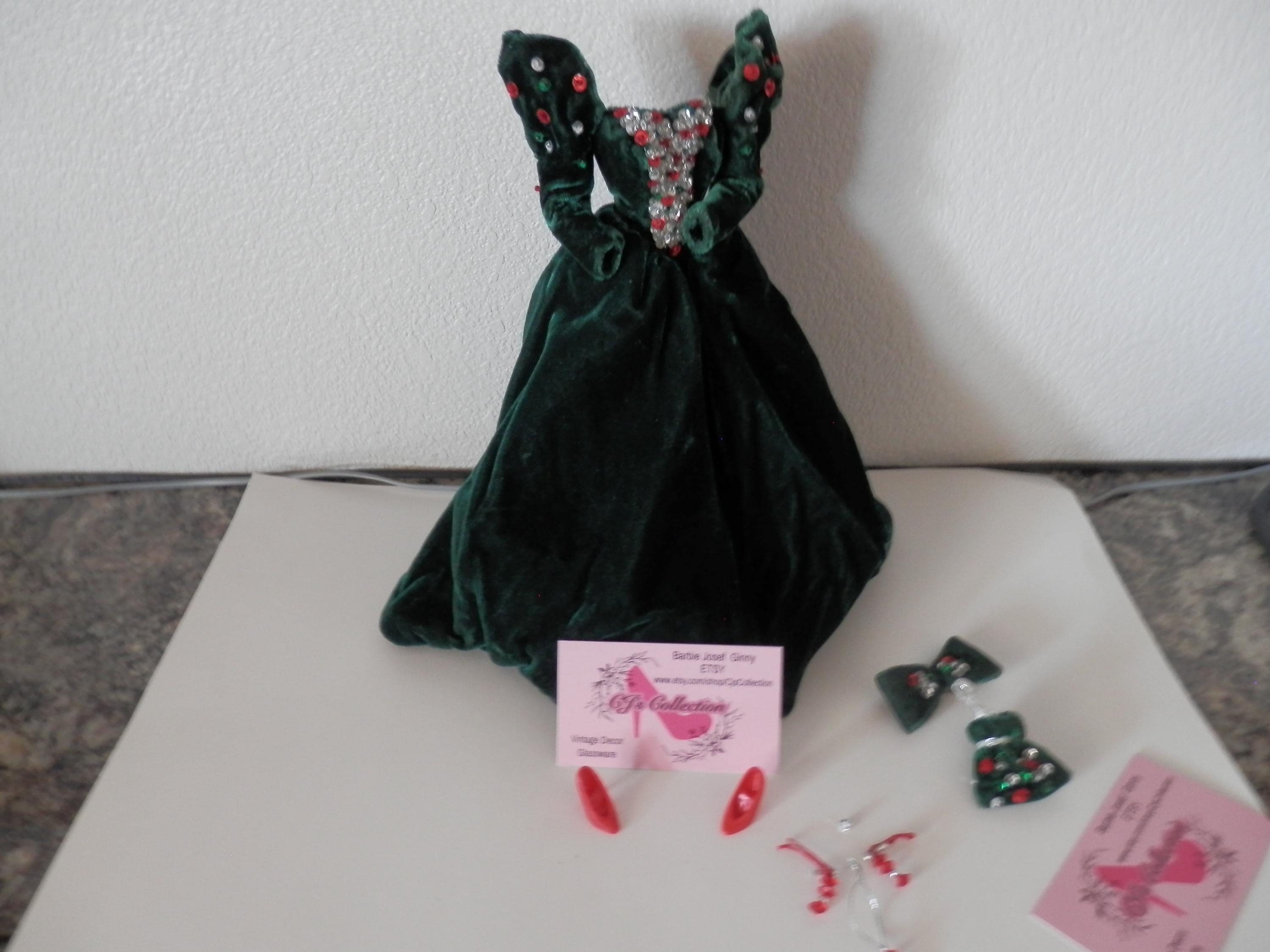Barbie Green Velvet - Etsy